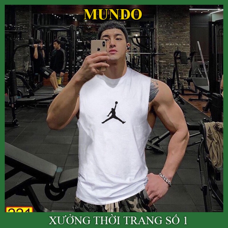áo ba lỗ in hình cậu bé bóng rổ dành cho nam, áo ba lỗ nam thời trang cao cấp - MUNDO