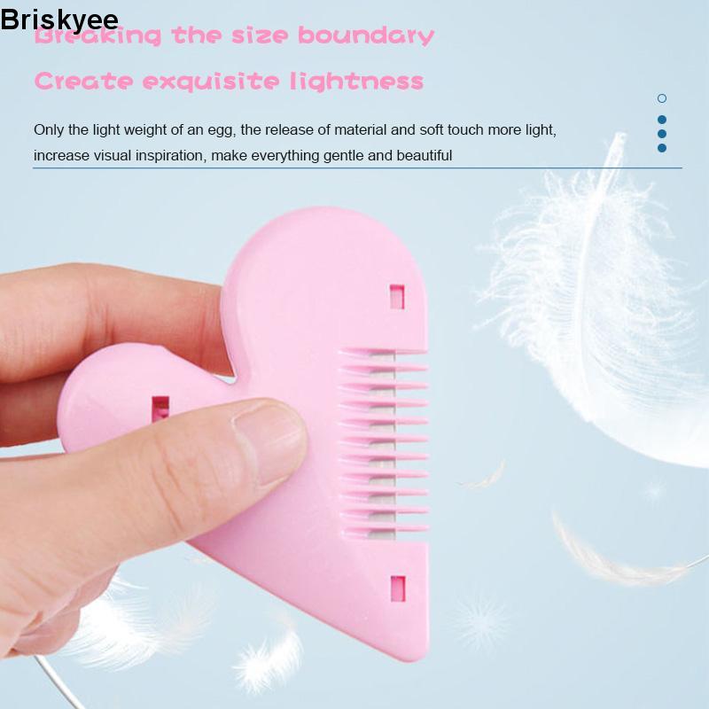 🎶Lược Cắt Tóc Hai Mặt mini Hình Trái Tim Dễ Thương An Toàn Cho Bé