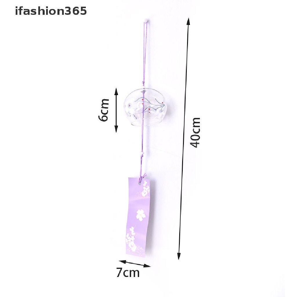 Chuông Gió Bằng Thủy Tinh Nhật Bản Treo Trang Trí Cửa Sổ Trong Nhà ifashion365