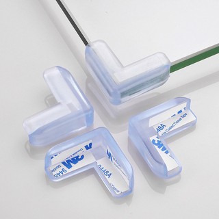 [Ảnh thật] 4 Miếng dán góc bàn bảo vệ an toàn cho bé - bịt góc bàn xốp - bịt góc giường - bọc góc bàn