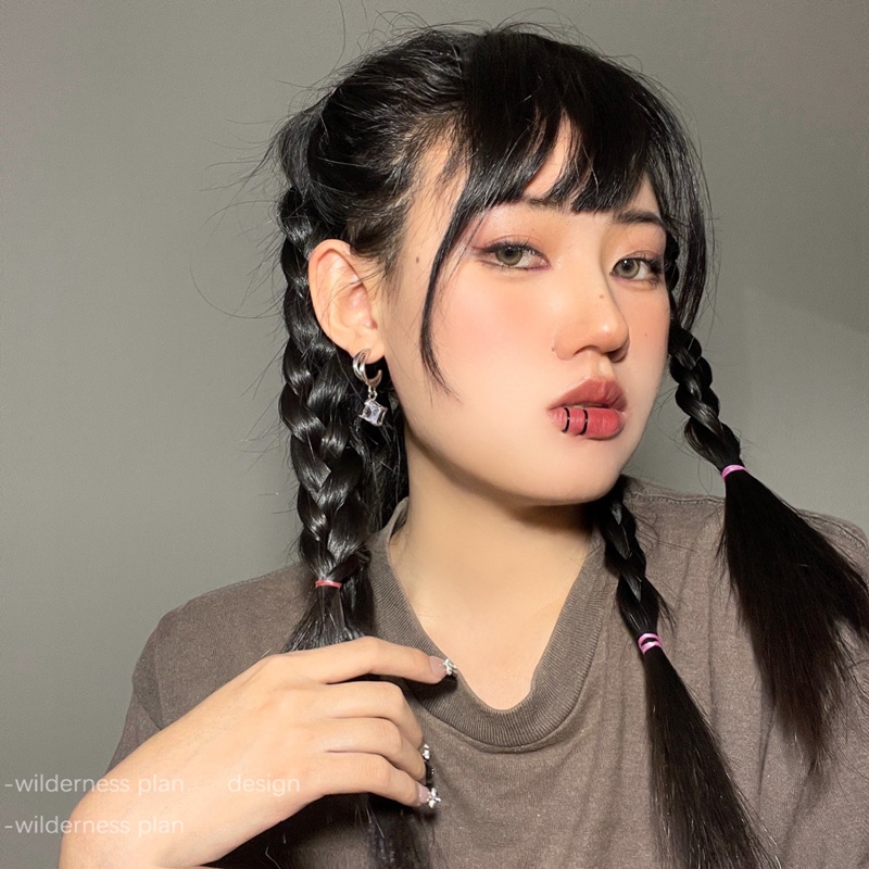 Khuyên Kẹp Tai / Môi / Kẹp Môi Hình Chữ U Bằng Thép Titan Phong Cách Punk Thanh Lịch