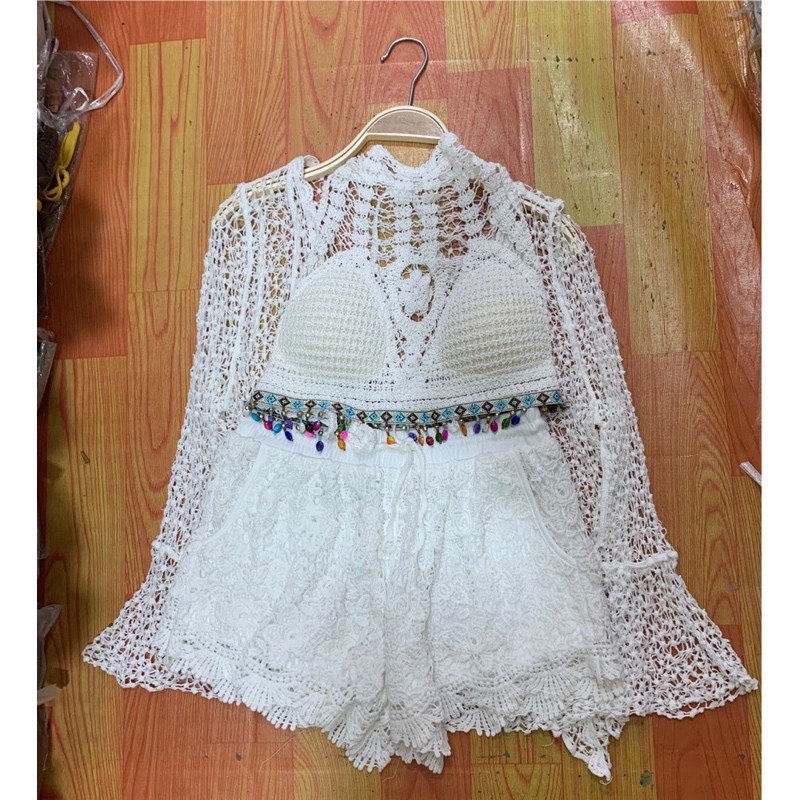 Bikini Đi Biển 3 Món Hàng QC Loại 1 Có Bán Rời Đồ Bơi Đồ Đi Biển