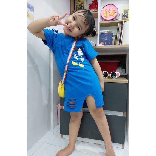 váy xinh cho bé mùa hè chất mềm mát mịn size 10-25 kg