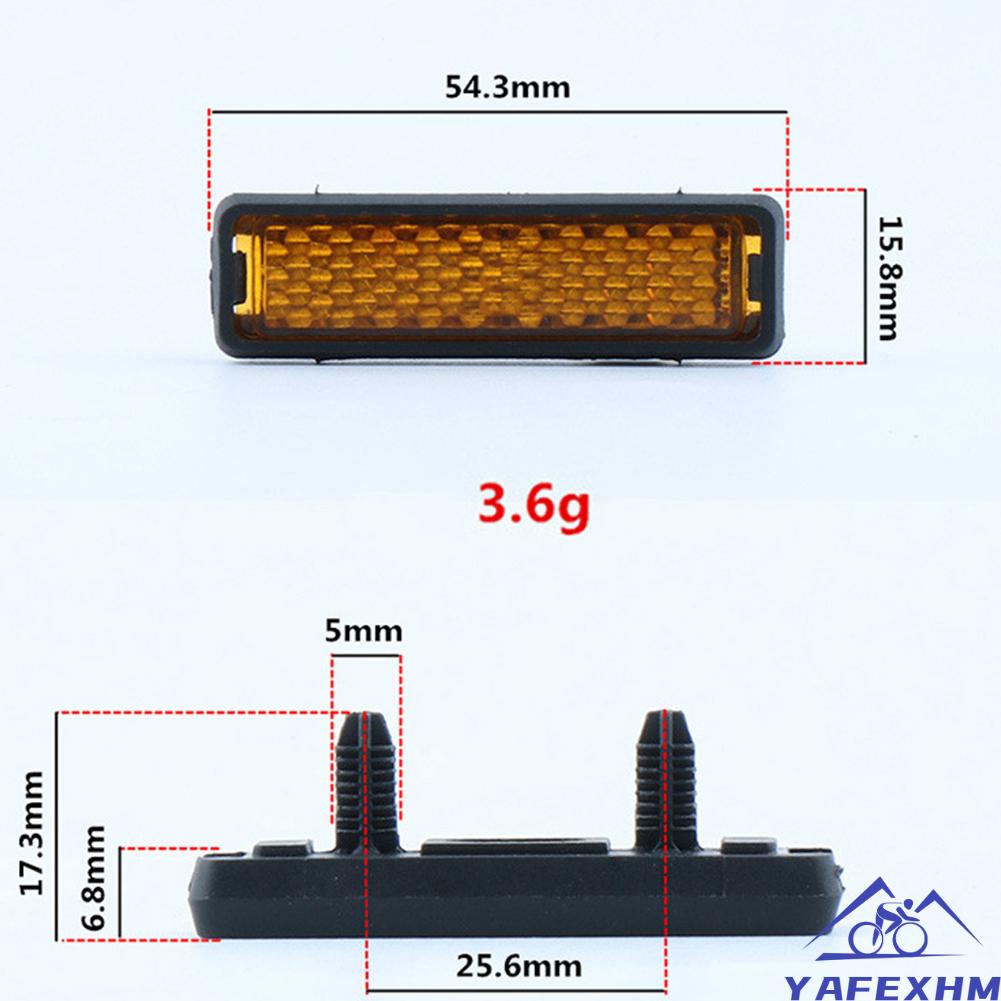 Set 4 Miếng Dán Phản Quang Chống Thấm Nước 2.14x0.62inch Dành Cho Bàn Đạp Xe Hơi