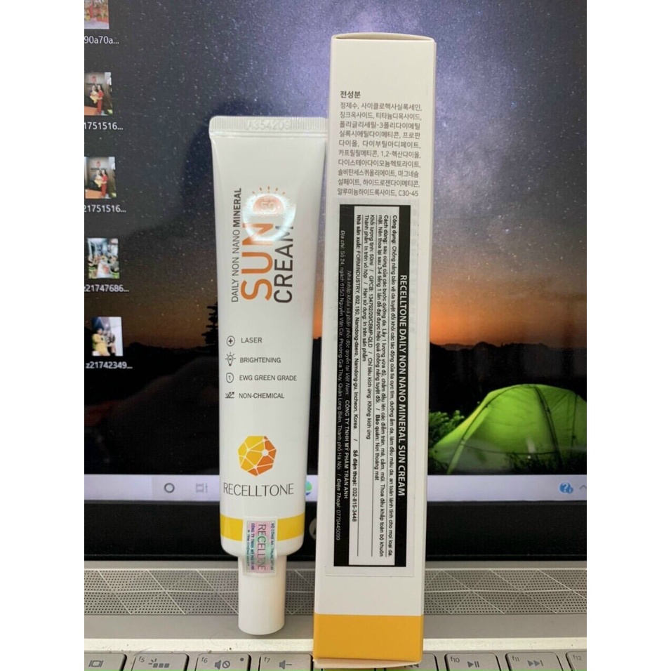 Hàng cao cấp kem chống nắng recelltone sun cream