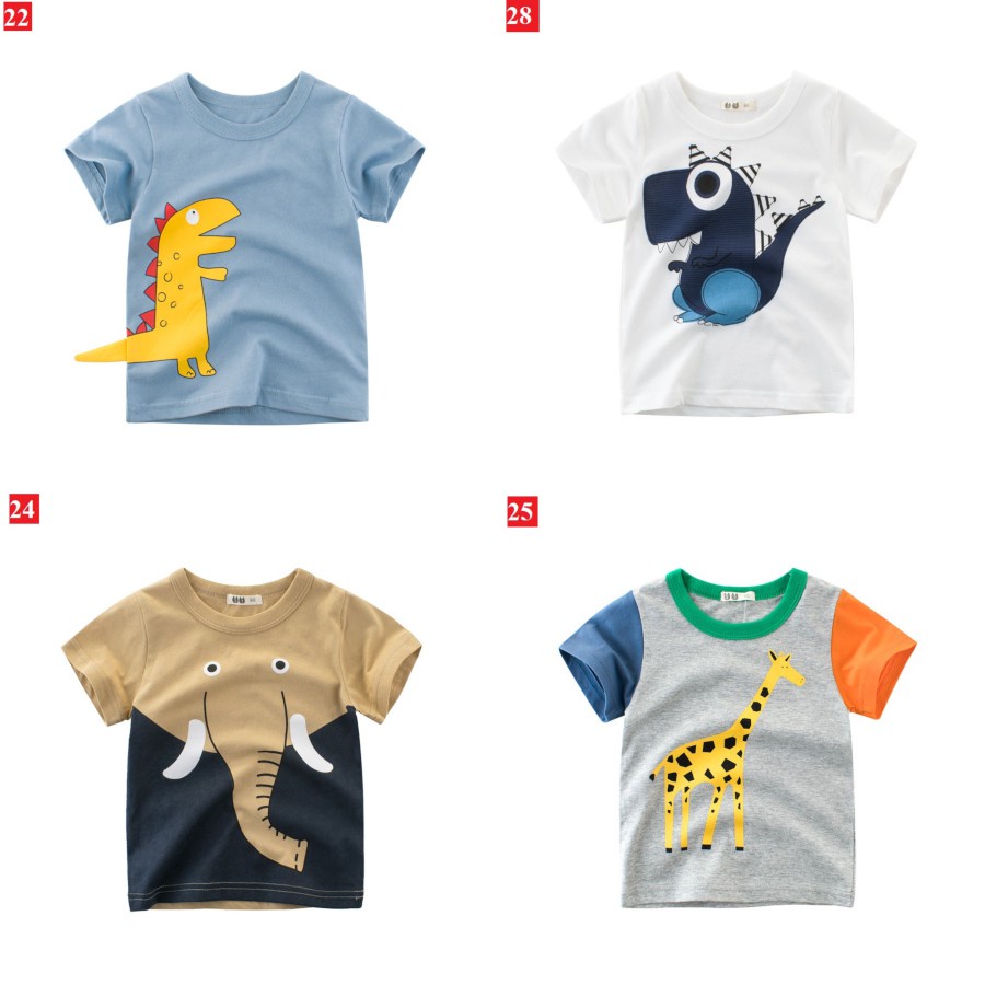 Áo thun 27KIDS cho bé in hình vui nhộn chất cotton hàng xuất khẩu Âu Mỹ