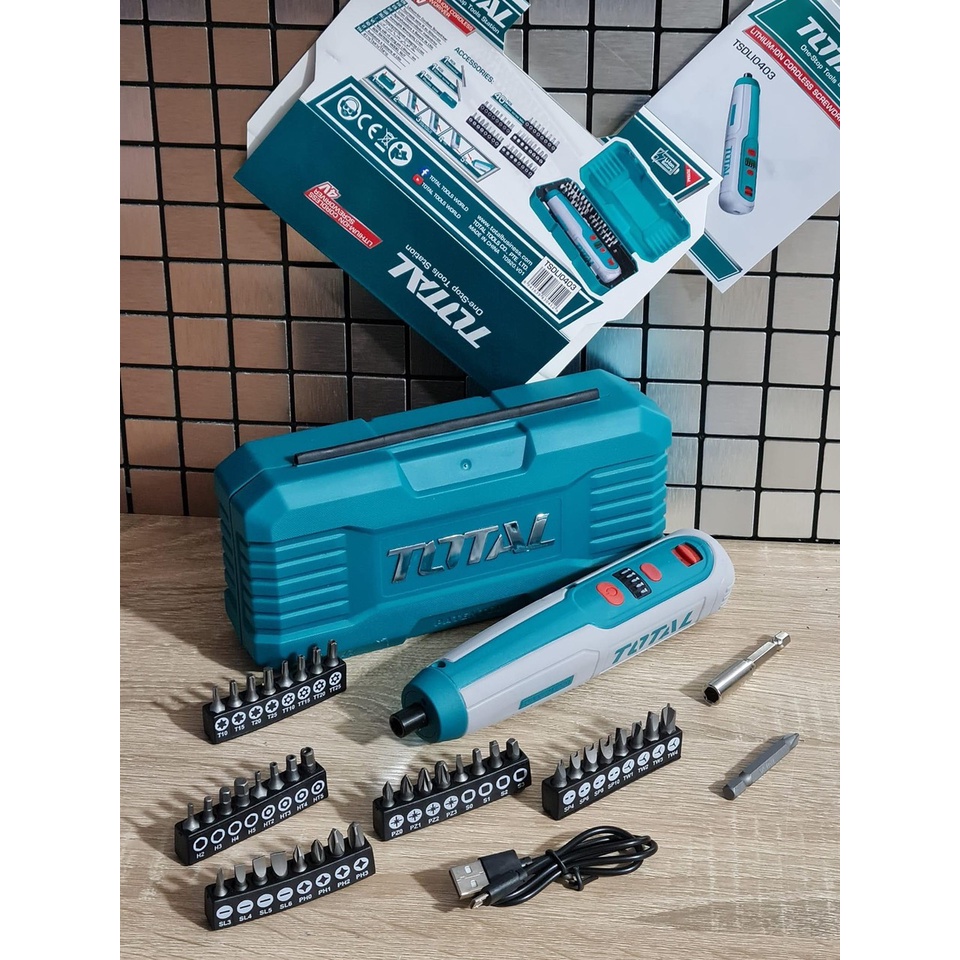 Máy siết vít dùng dùng pin Li-on 4V Total TSDLI0403
