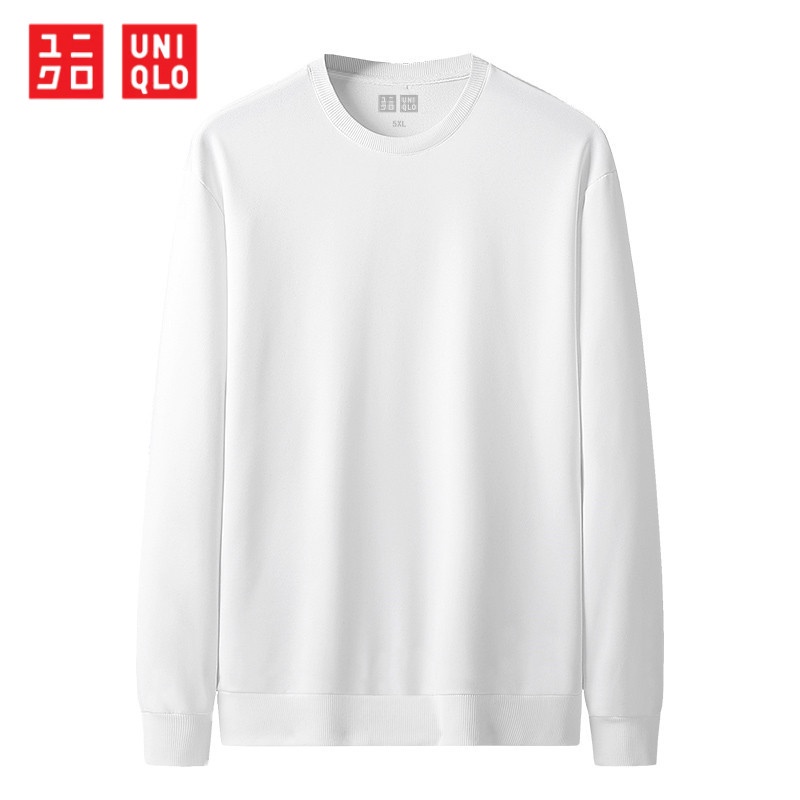 Uniqlo Áo sweater Thể Thao Dài Tay Cổ Tròn Thời Trang Mùa Thu Cho Nam Nữ
