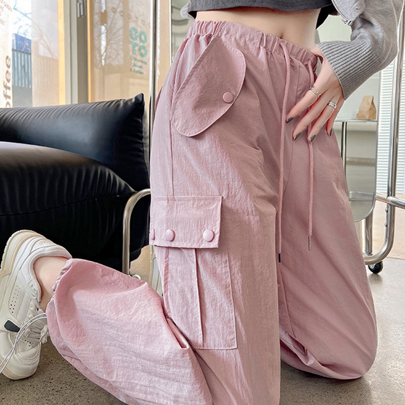 Quần dài XINLANYASHE ống rộng phong cách Mỹ thời trang 2023 dành cho nữ