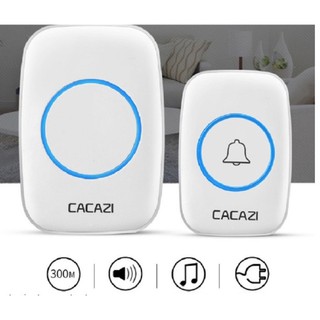 Chuông Cửa Không Dây CACAZI, Nút nhấn chuông Chống nước, có thể lắp đặt ngoài trời