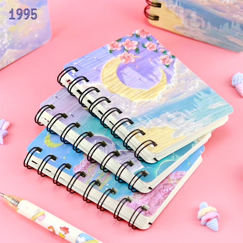 Sổ Tay Mini Hoạ Tiết 80 Trang Bo Góc Cực Xinh