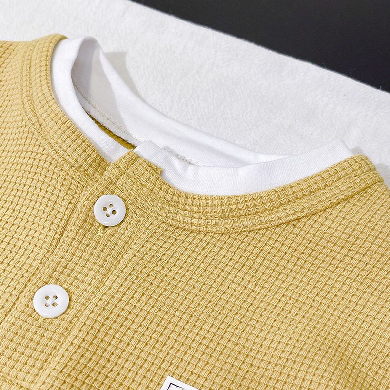 Set Áo Thun Cotton Ngắn Tay Form Rộng + Quần Short Thời Trang Mùa Hè Hàn Quốc Mới Cho Bé Trai