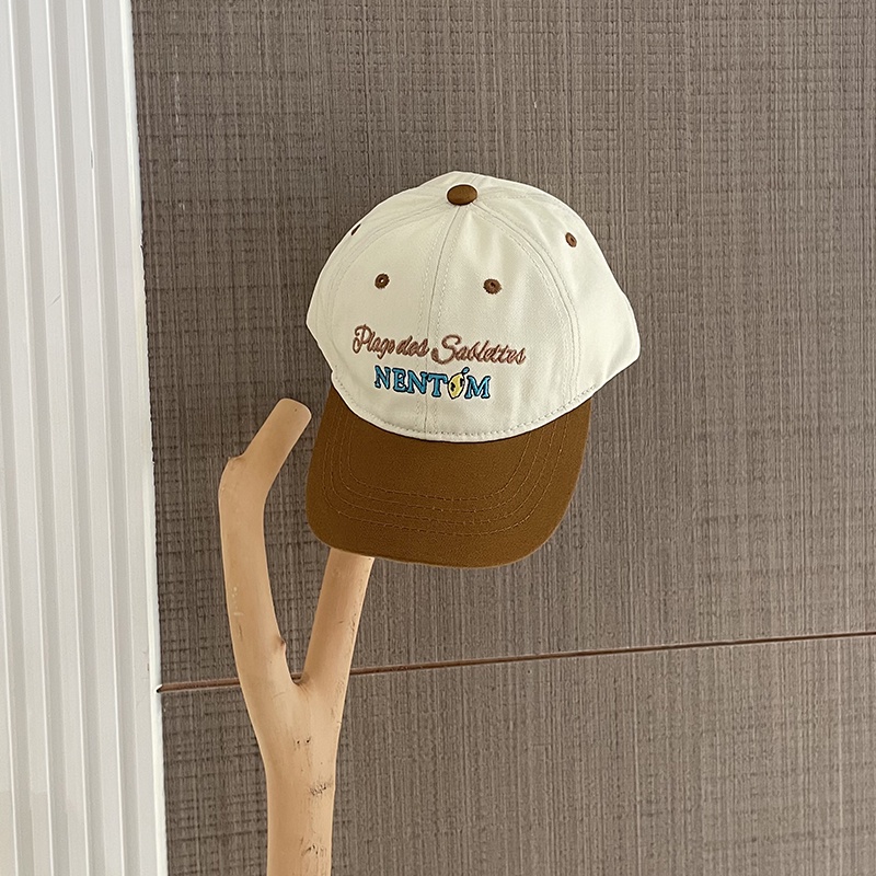 Bobora Mũ Lưỡi Trai Chống Nắng Thêu Chữ Thời Trang Cho Bé Gái