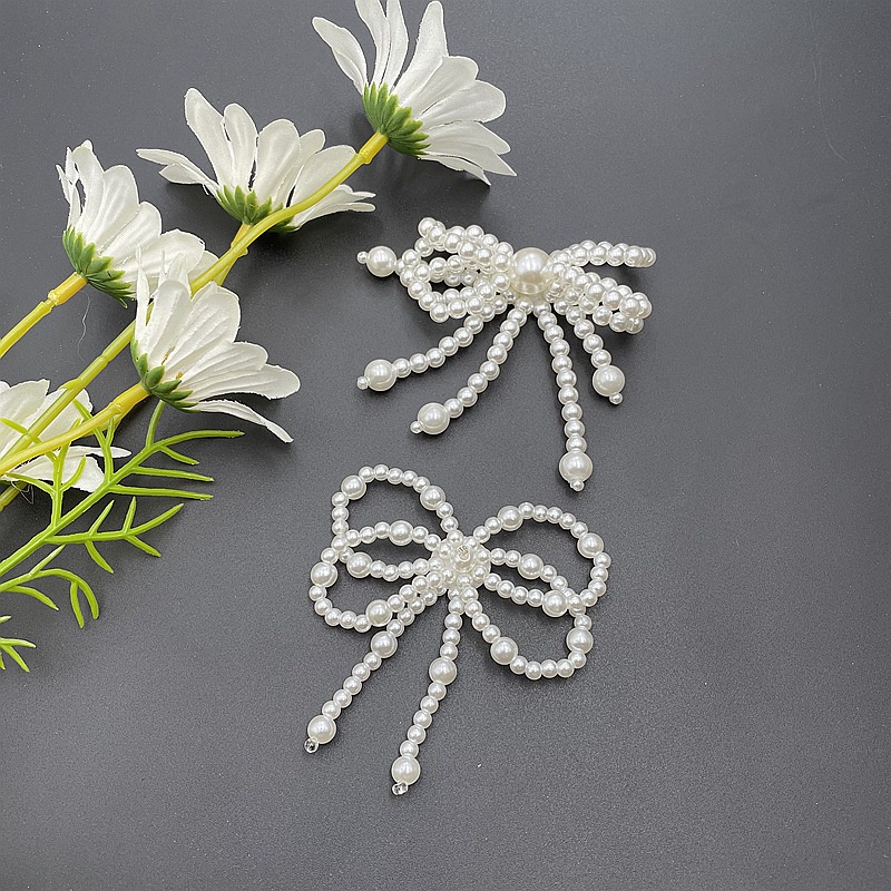 2027081  Hạt Ngọc Trai Giả Hình Nơ Đính Trang Trí Giày Dép / Mũ DIY