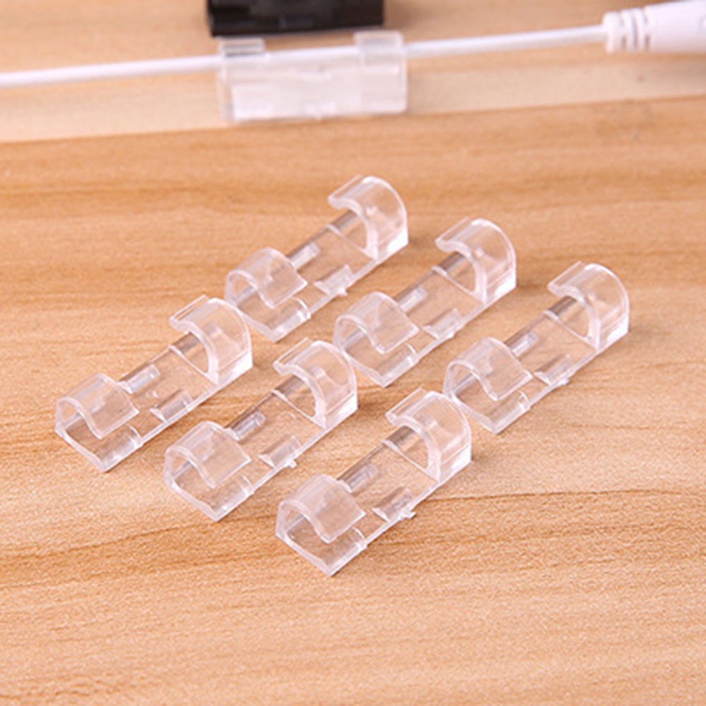 Bộ 20 Giá Đỡ Cố Định Dây Cáp Sạc Tự Dính Tiện Lợi