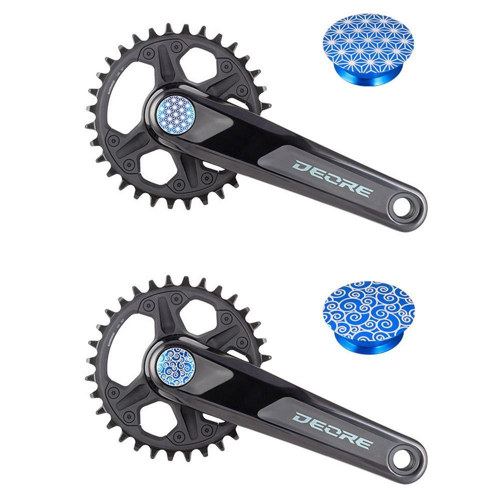 LAY Set 2 Nắp Đậy Trục Khuỷu Bằng Hợp Kim Nhôm Một Lỗ Dành Cho Xe Đạp Leo Núi