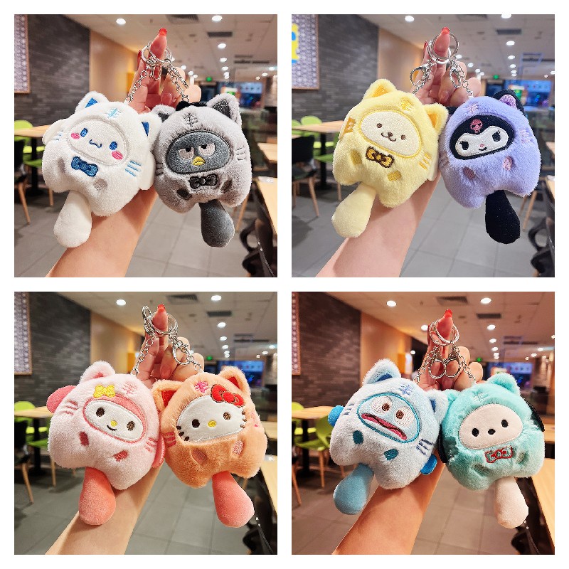 SANRIO Thú Nhồi Bông Mềm Hình Cinnamoroll Kuromi Melody Hello Kitty