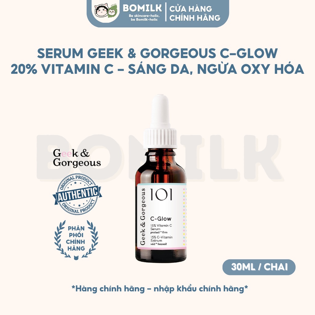 Serum dưỡng đều màu và kiềm dầu Geek &amp; Gorgeous aPAD 20% Azeclair