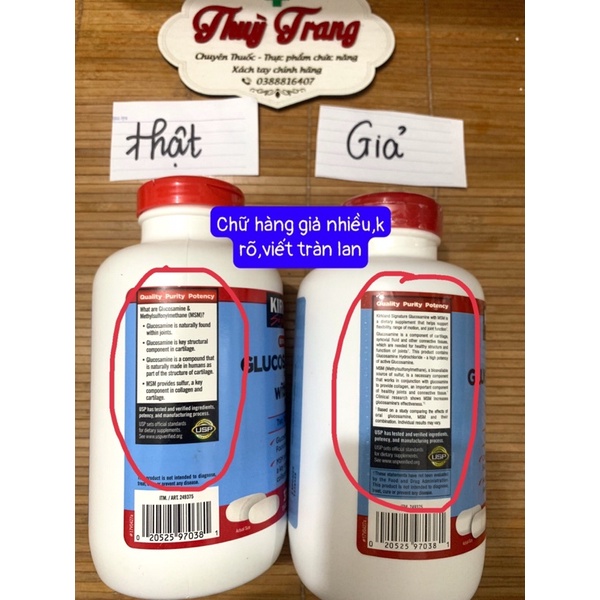 Viên Uống Glucosamin Kirkland 375 Viên- Glucosamine Kirkland Mẫu Mới từ Mỹ
