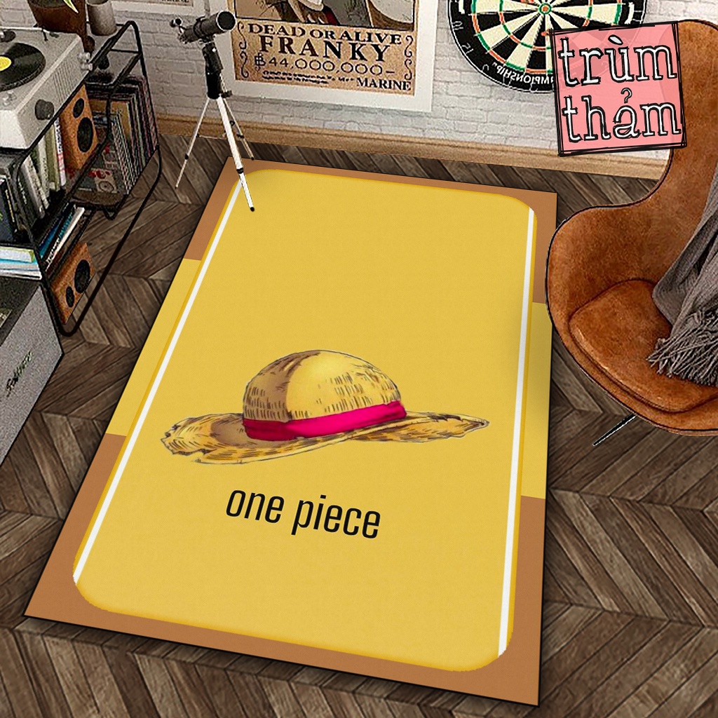 Thảm Trang Trí Jmcase Mũ Rơm One Piece Manga Anime Nhật Bản X Decor Phòng Ngủ Phòng Khách Văn Phòng