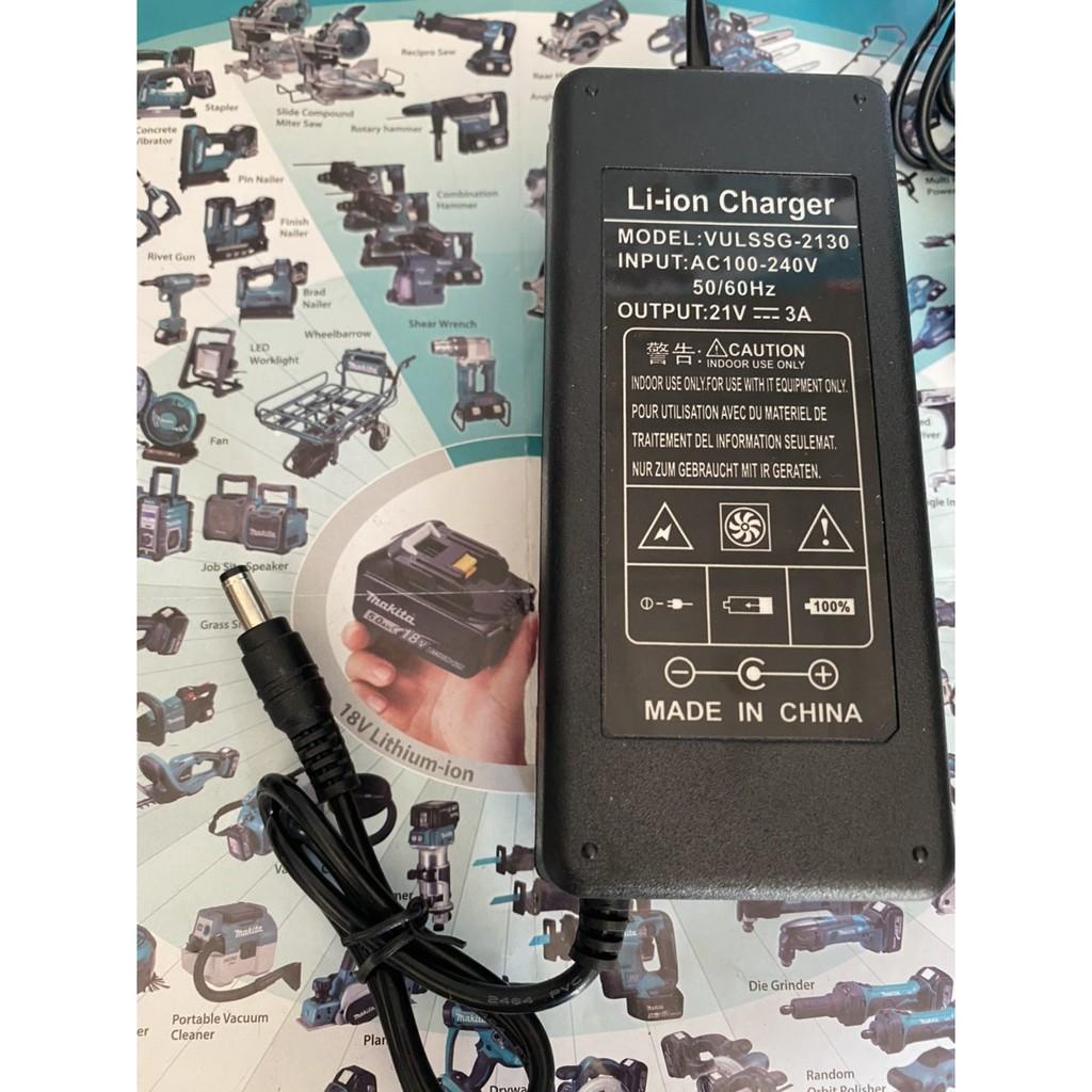 Sạc 5S 21V - 3A chuyên pin Li-ion ,có quạt làm mát và đèn báo đầy. BN.