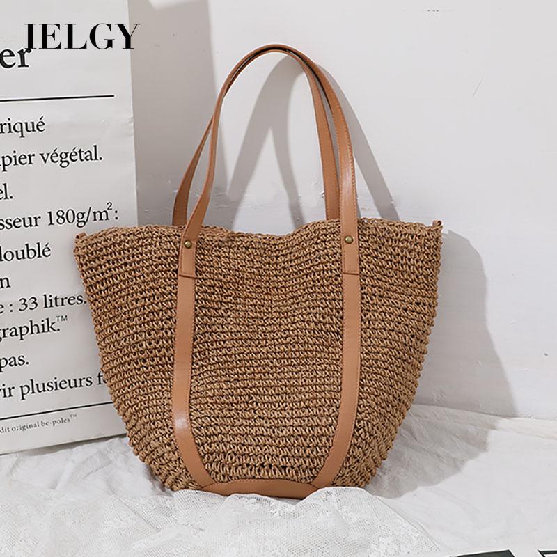 Túi tote Dệt Tay Sức Chứa Lớn Phong Cách Hàn Quốc Dễ Phối Đồ Cho Nữ