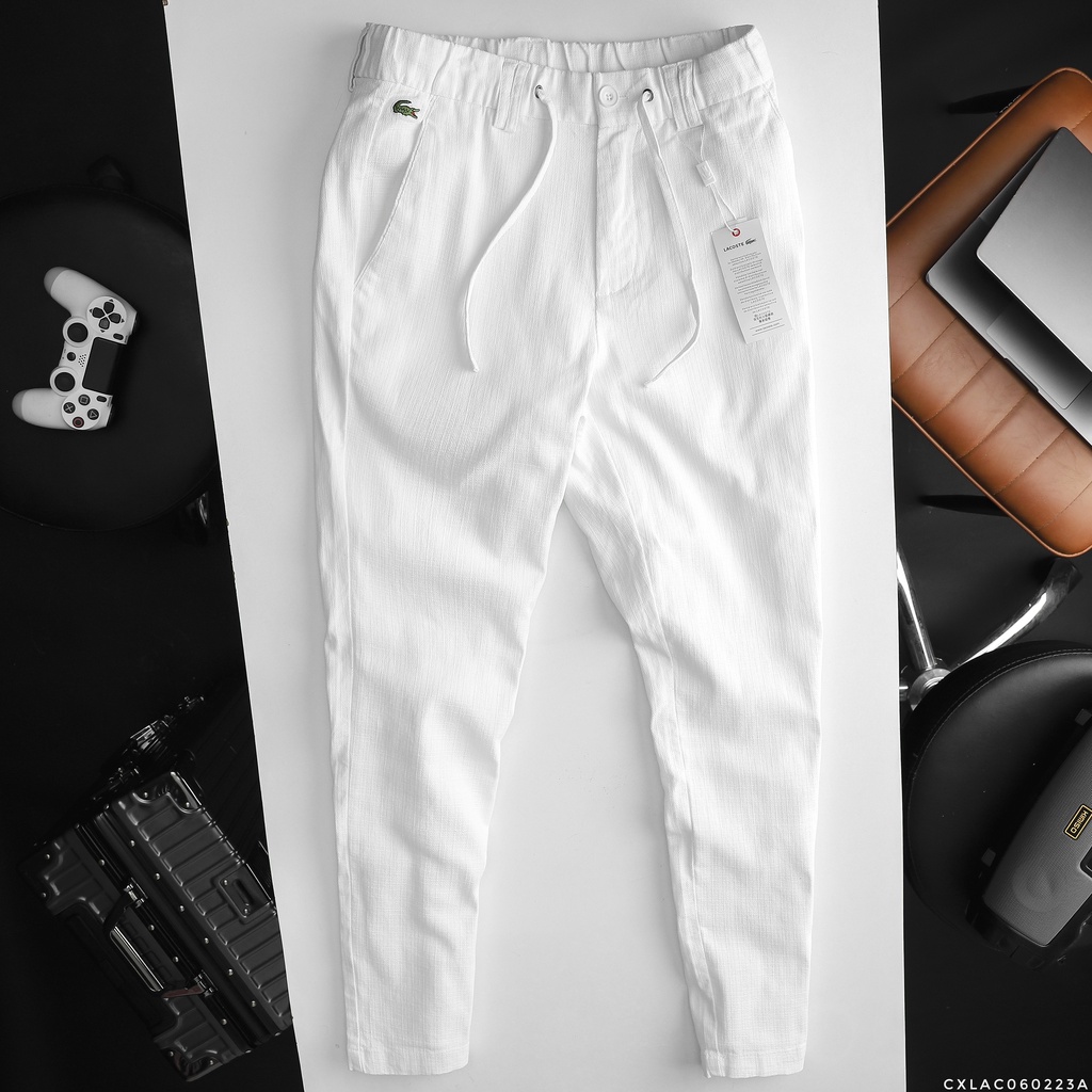Quần dài thời trang nam chất liệu linen cao cấp, form slim fit tôn dáng 60223A
