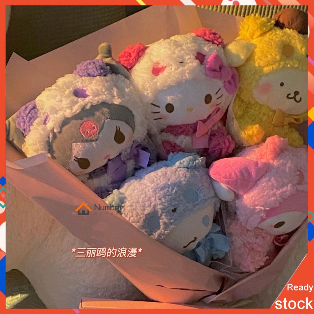 SANRIO Thú Nhồi Bông Hình Nhân Vật Kuromi My Melody Cinnamorol 10cm / 15cm