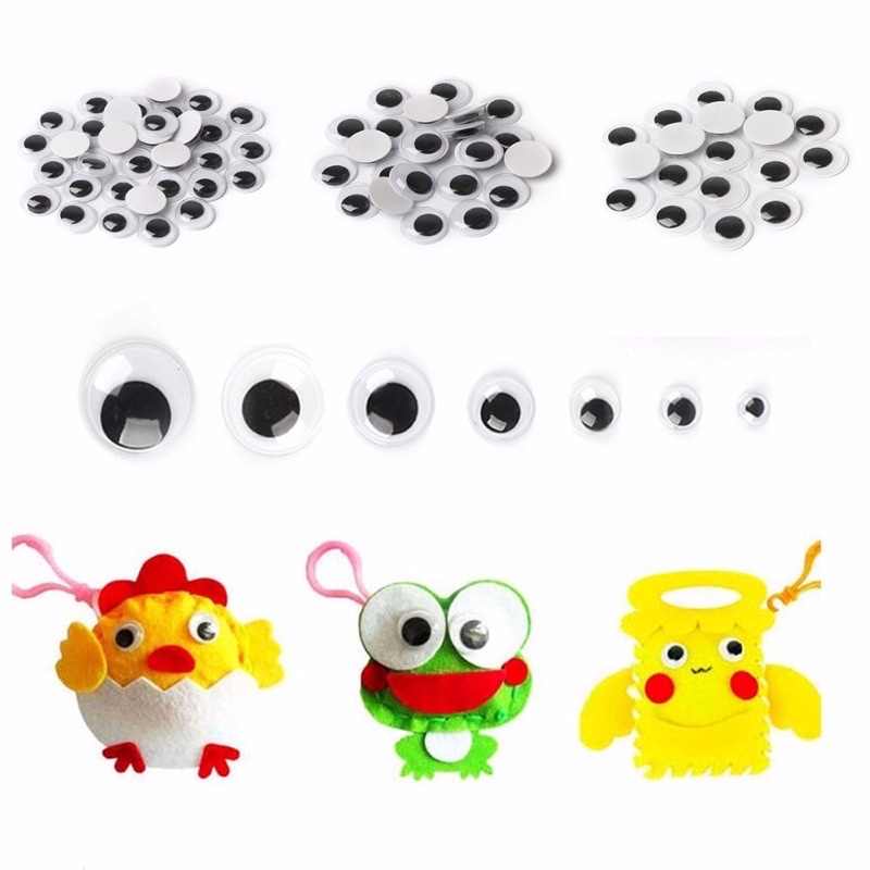 Mắt thú nhựa, mắt nhựa size 8mm-15mm giả làm đồ thủ công