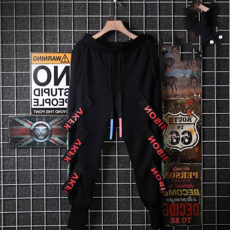 Bộ Đồ Nỉ Nam Có Mũ Phối Dây Phá Cách Kết Hợp Quần Jogger trẻ Trung Thời Trang Thu Đông sozo SET NAM 9000085C