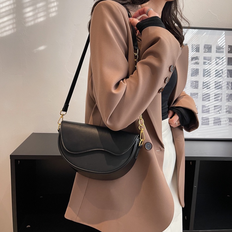 Túi đeo chéo vai JASMIN NOIR bằng da PU thời trang sành điệu dành cho nữ