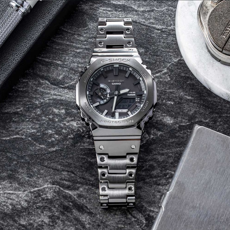 Đồng Hồ Kim Loại Năng Lượng Mặt Trời Casio G-SHOCK GM-B2100D-1 Cho Nam Giới