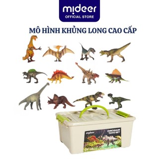  Mô hình khủng long mini cao su mềm Mideer Dinosaur Toys Set  jurassic world  T-rex spinosaurus