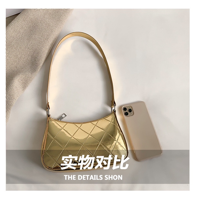 Túi Xách JASMIN NOIR Đeo Vai Họa Tiết Sọc Caro Đơn Giản Thời Trang Cho Nữ