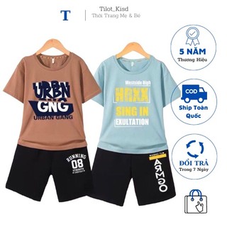 Quần Áo Trẻ Em ,Bộ Thun Cho Bé Trai 17- 40Kg Ngắn Tay Quần Đùi Chất Cotton Co Giản Thoáng Mát.Thời Trang Cao Cấp 97-165.