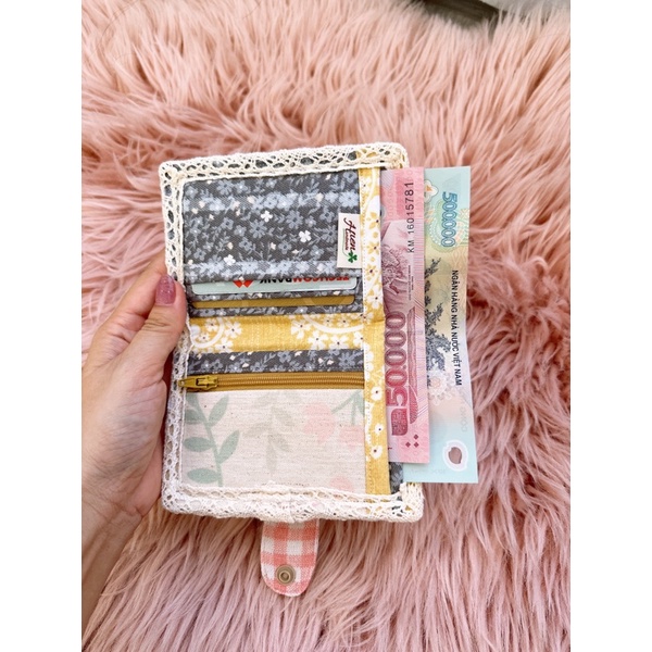 🌿🌸Ví cầm tay dáng đứng họa tiết xinh xắn trẻ trung🌸🌿