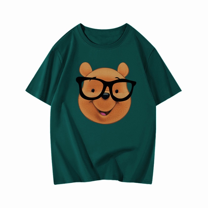 Áo Thun HIIXIIVI 100% Cotton Tay Ngắn Dáng Suông In Họa Tiết Hoạt Hình Thời Trang Unisex Size 5XL