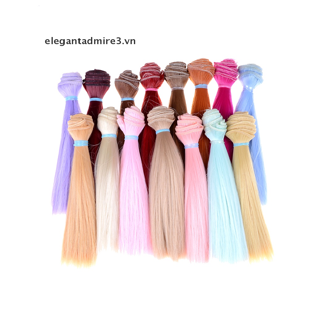 1 Bộ Tóc Giả Dày 15cm Dài 1 / 3 / 1 / 4 1 / 6 bjd Cho Búp Bê
