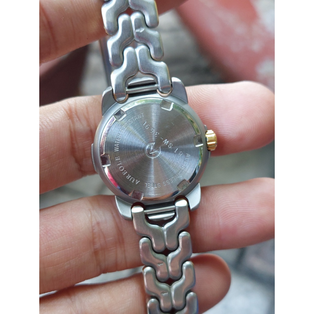 Đồng hồ Thuỵ Sĩ nữ Aureole chạy pin hàng Si