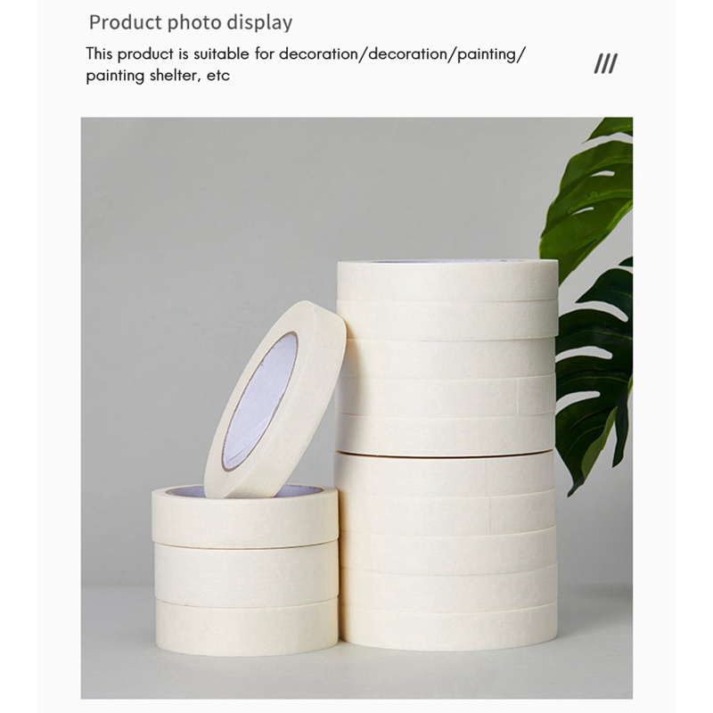 Set 10 Cuộn Băng Keo Giấy Dán Đa Năng Kích Thước 1 Inch x 21 Yards x 10
