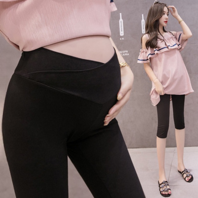 Quần Bầu Legging Larosa juyp thái cao cấp Ngố Lửng Cạp Chéo Mùa Hè LA21Q