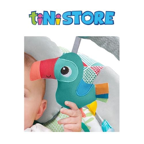 tiNiStore-Ghế rung họa tiết chim Toucan đáng yêu Bright Starts 10589