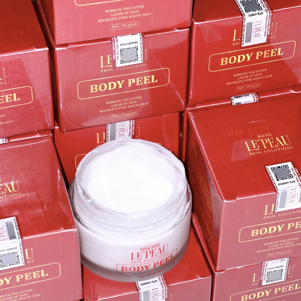 Peel da body toàn thân retinol mini LEPEAU, kem peel da toàn thân trắng sáng hỗ trợ hết thâm sạm 50gr | BigBuy360 - bigbuy360.vn