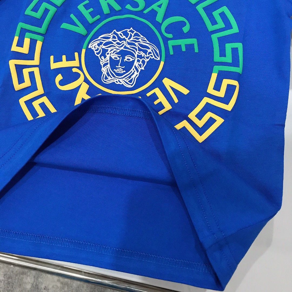 Không Có Nhãn Hiệu Trên Quần Áo1 Áo Thun Tay Ngắn In Hình Versace_Kid Chất Liệu Cotton Thời Trang Mùa Hè Cho Bé 1-12 Tuổi