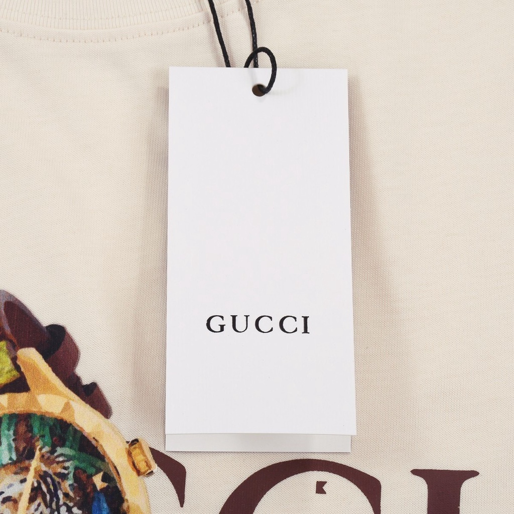 Hàng order xuất dư ***Gucci áo thun in logo thương hiệu đồng hồ gucci tiger