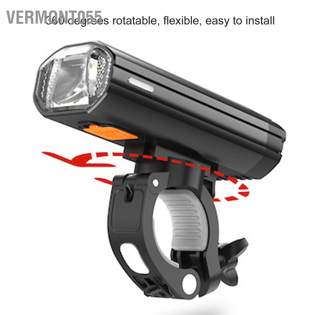 Có thể bán buôn Đèn Pha Xe Đạp Sạc USB 85° Đèn LED Chiếu Sáng Cho Xe Đạp vermont055 Hàng giao ngay