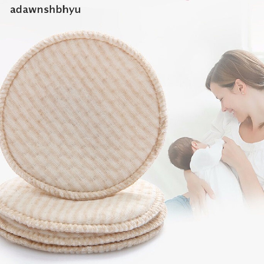 Set 4 Miếng Đệm Ngực Bằng Cotton Hữu Cơ Tự Nhiên Có Thể Giặt Sạch adawnshbhyu