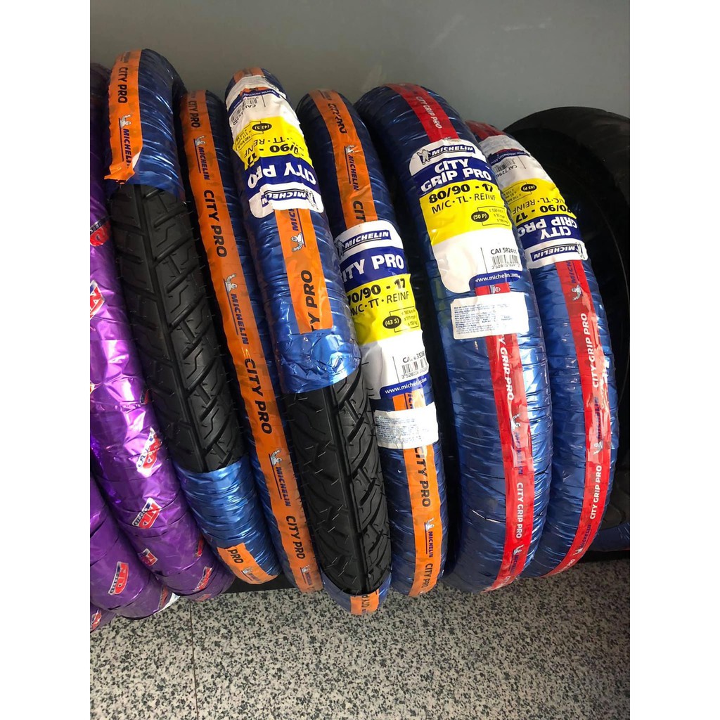 Vỏ lốp xe Michelin City-Pro dòng có dùng ruột TT và city grip pro không dùng ruột TL _Dochoixemaynhapkhau