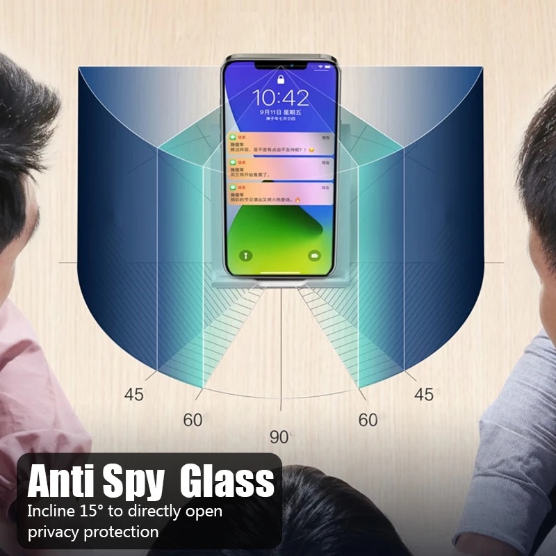 Kính Cường Lực Toàn Màn Hình Chống Nhìn Trộm &amp; Lóa Cho Samsung Galaxy S23 Plus