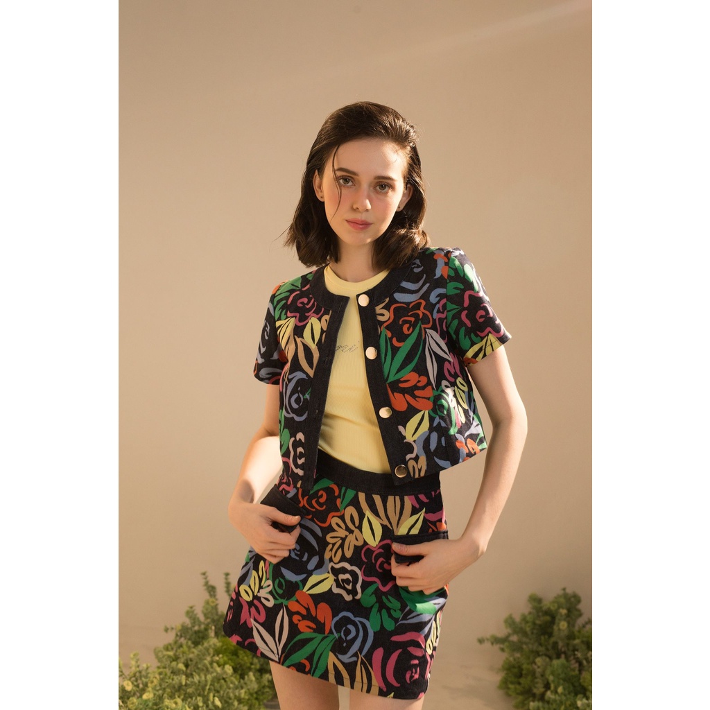 Chân Váy Hoa Túi Nắp - EDINI - V433